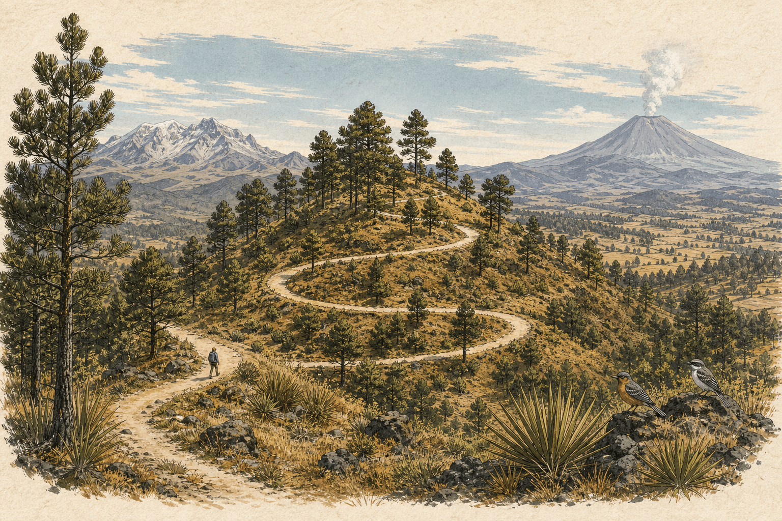 Ilustración de Sendero El Caracol desde Paso de Cortés