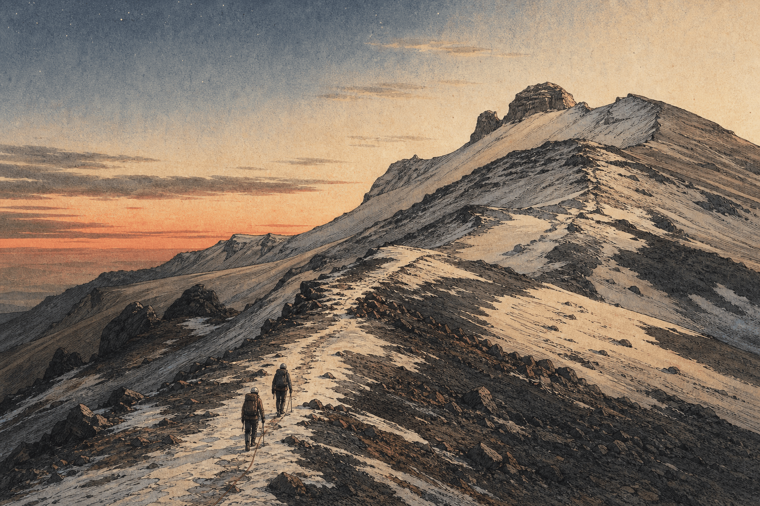 Ilustración de La Joya → Cumbre del Iztaccíhuatl